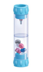 A custom, all-in-one vial holds the abutment and processing components, providing all the parts needed for the case.