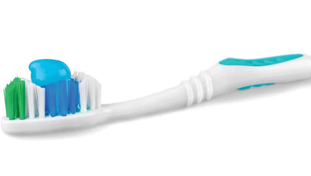 Toothbrush with toothpaste