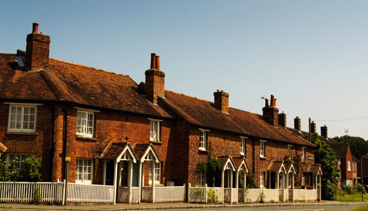 Cottages in the old town in Beaconsield, Buckinghamshire, Englan