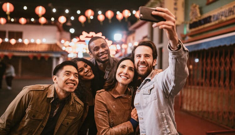 friends taking a photo