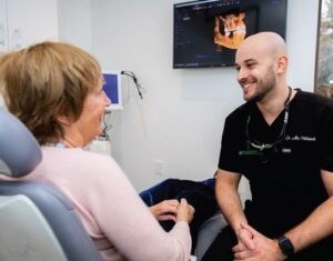 doctor talking to patient