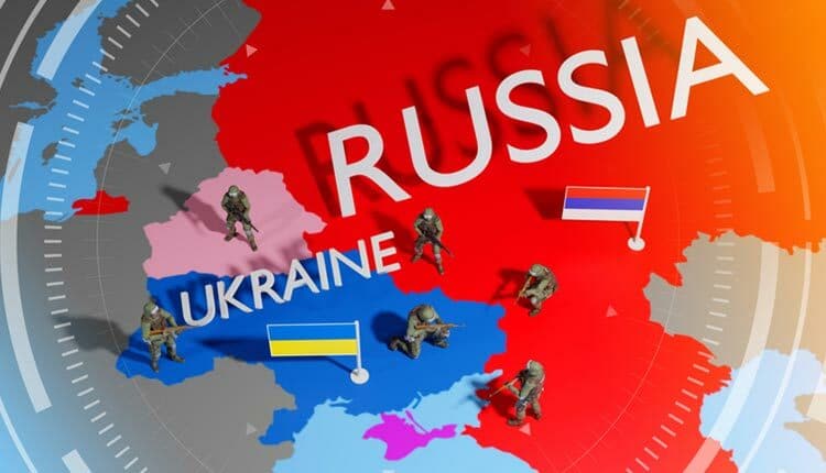 map of russia and ukraine